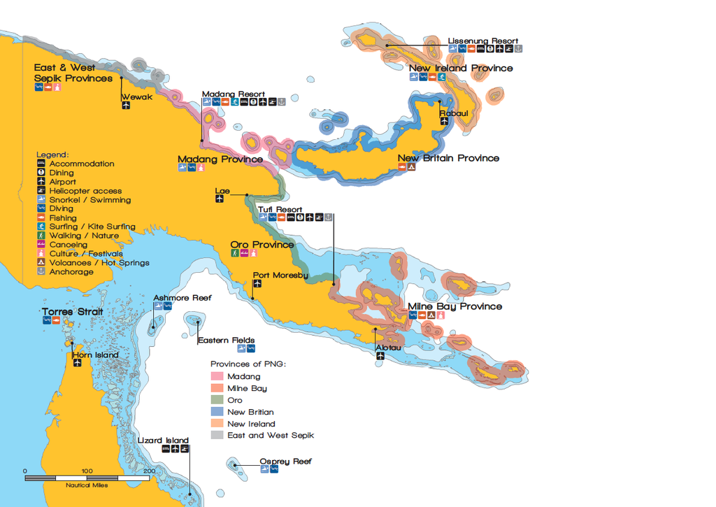 PNG Yacht Cruising Map